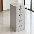 Boss Office Products 4-Drawer Metallic Filing Cabinet - 5