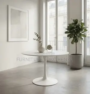 Mid Century Tinted Marble Accent Table