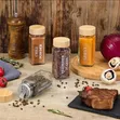 29pc Glass Spice Storage Jars with Bamboo Lids - 1