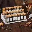 29pc Glass Spice Storage Jars with Bamboo Lids - 3