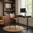 Upholstered Leather Bar Stool - Red - 2