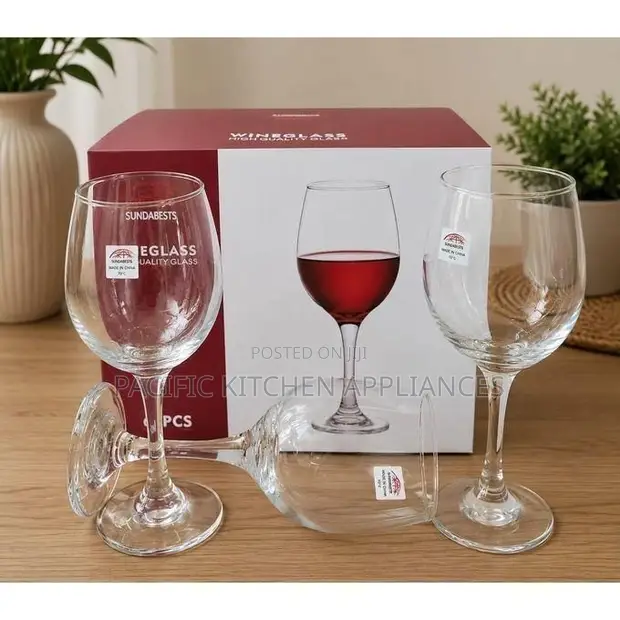 Sundabest Vioo vya Mvinyo Seti - Vipande 6, 300ml - 1
