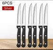 Set ya Visu vya Nyama vya Chuma cha Kutuo (6 Pcs) - 4