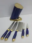 6pcs Kitchen Knife Set with Round Stand - 2