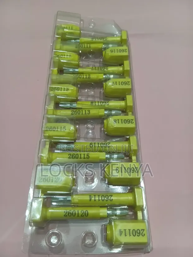 100pcs Yellow Container Seals - 1