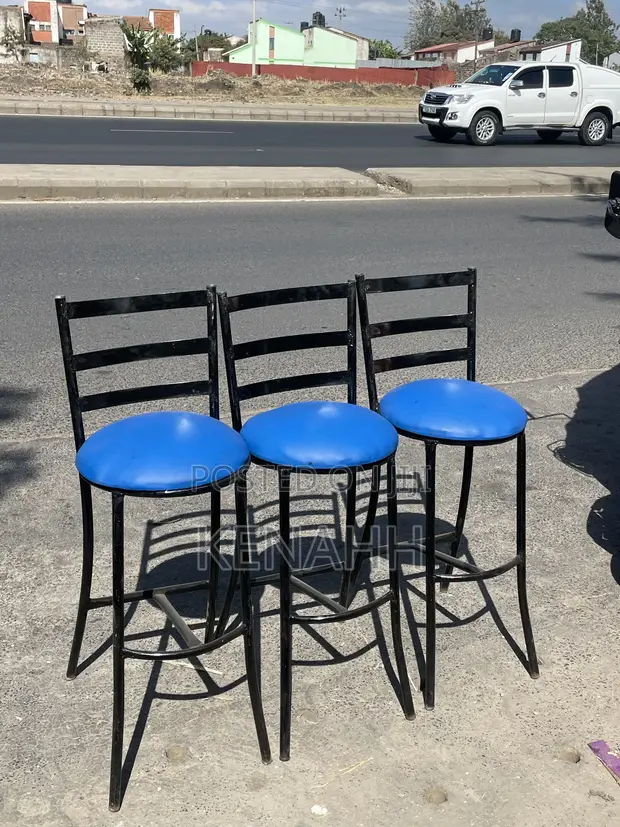 Blue High Flat Chair - 1