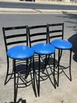 Blue High Flat Chair - 2