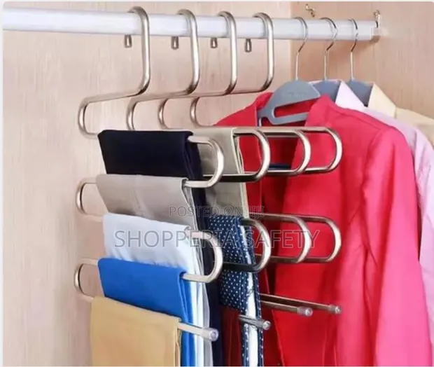 S-Shaped Non-Slip Hangers (5-Layer) - 1
