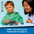 LEGO City Motorcycle Transporter Building Set - 4
