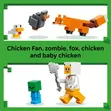 LEGO Minecraft Chicken Farm Building Toy - 3