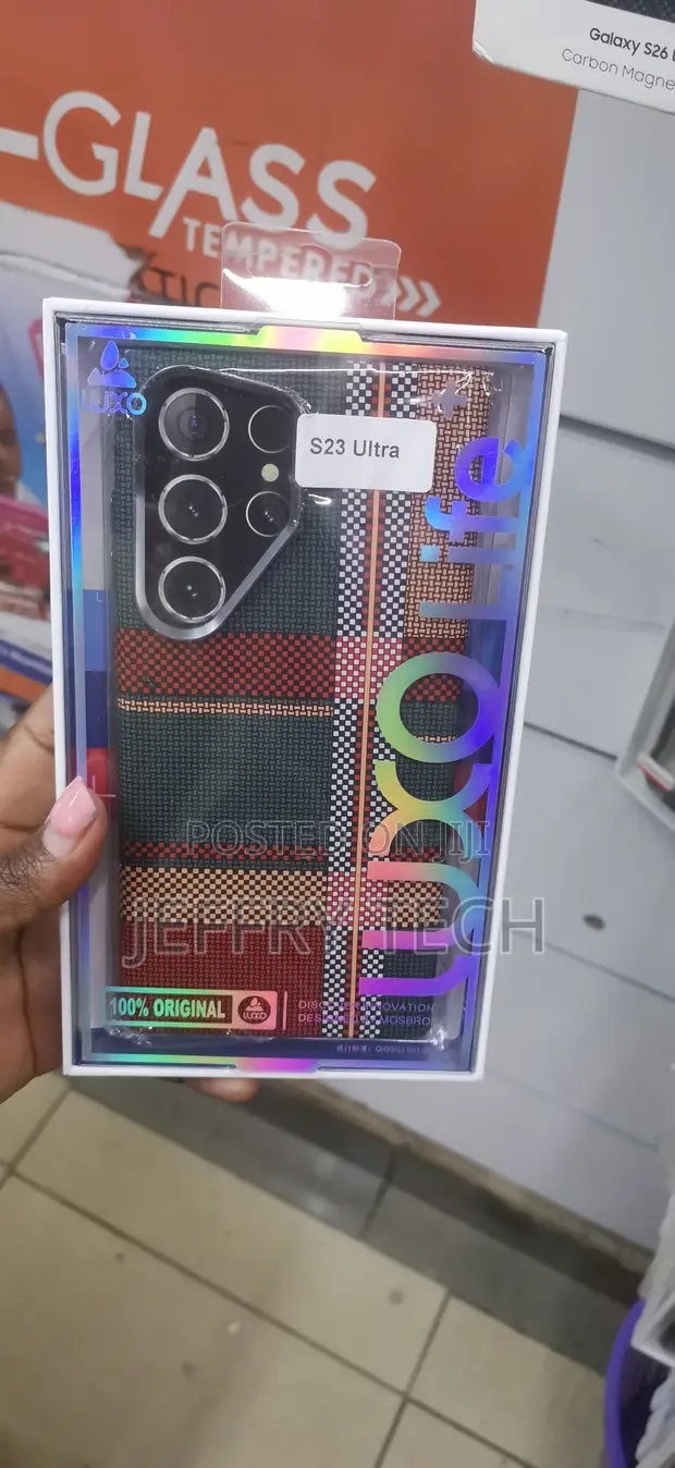 Tribal Pattern Carbon Fiber Case for Samsung Galaxy S23 Ultra - 1