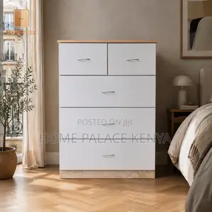 Kifua cha Kisasa cha Drawers za Mbao - 4 Drawers