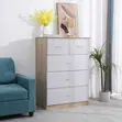 Kifua cha Kisasa cha Drawers za Mbao - 4 Drawers - 2