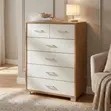 Kifua cha Kisasa cha Drawers za Mbao - 4 Drawers - 4