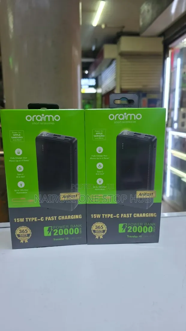 Oraimo Power Bank Halisi OPB-1201 - 20,000mAh - 1