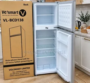 Volsmart 138L Compact Double Door Refrigerator