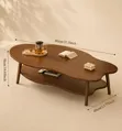 2 Tier Cloud Shaped Coffee Side Table - 2