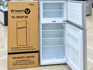 Friji la Volsmart 138L Milango Miwili na Droo ya Mboga