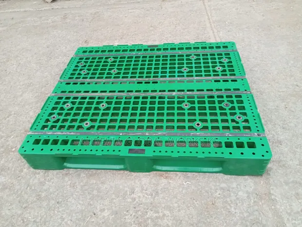 Plastic Pallets za Heavy-Duty (Kijani) - 1000x1200mm - 1