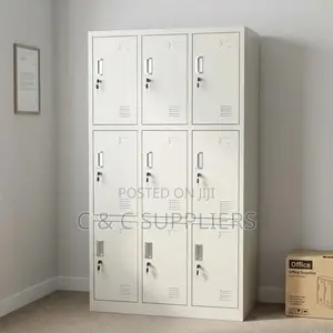 9-Door Metal Gym & Home Storage Cabinet