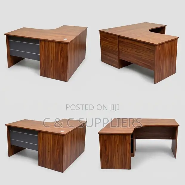 Executive L-Shaped CEO Study Desk - 140cm - 1