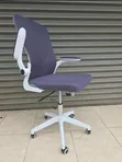 Modern Office Desk & Ergonomic Chair Set - Black/White - 2