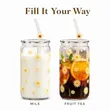 Portable Smoothie Glass Mug with Lid & Straw - 3