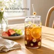 Portable Smoothie Glass Mug with Lid & Straw - 5