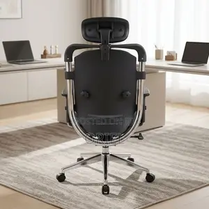 Kiti cha Ofisi cha Dual Backrest Lumbar Support - Fremu ya Aluminium
