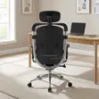 Kiti cha Ofisi cha Dual Backrest Lumbar Support - Fremu ya Aluminium - 5