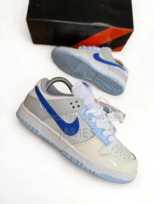 Nike Dunk Low Light Blue/White/Royal Blue Unisex Sizes 36-45