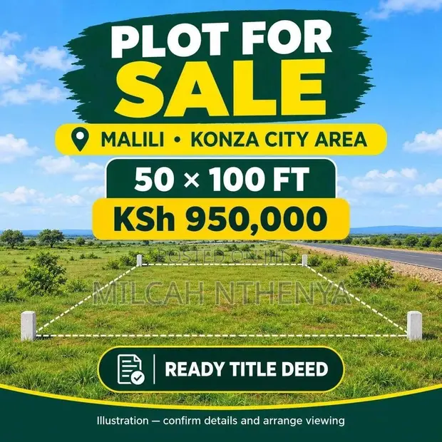 50x100 Residential Plot for Sale in Malili, Konza City - 1