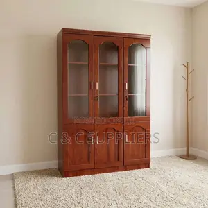 3-Door Mahogany Executive Directors Cabinet