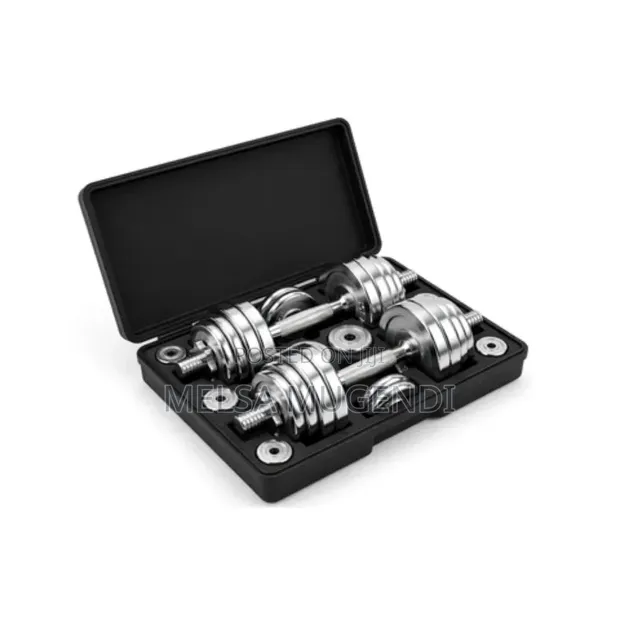 Set ya Dumbbell za Chrome 15kg na Kisanduku cha Kuhifadhi - 1
