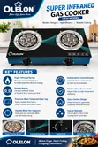 OLELON Super 2-Burner Infrared Gas Cooker - 2