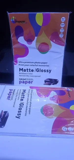 Karatasi ya Picha ya Inkjet ya Matte/Glossy Ultra Premium (A4)