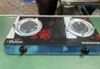 Olelon 2-Burner Glass Top Infrared Gas Cooker - 1