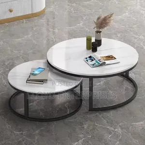 Pure Marble Nesting Tables (White)