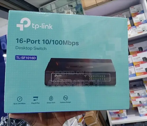 TP-Link SF1016D Switch 16-Port 100Mbps - 1