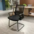 Kiti cha Wageni cha Mesh Nyeusi cha Kati - 2