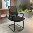 Kiti cha Wageni cha Mesh Nyeusi cha Kati - 3