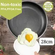 28cm Non-Stick Honeycomb Stainless Steel Frying Pan - 1