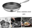 28cm Non-Stick Honeycomb Stainless Steel Frying Pan - 3