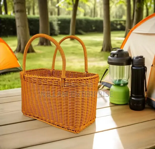 Multifunctional Rattan Storage Basket (22cm) - 1