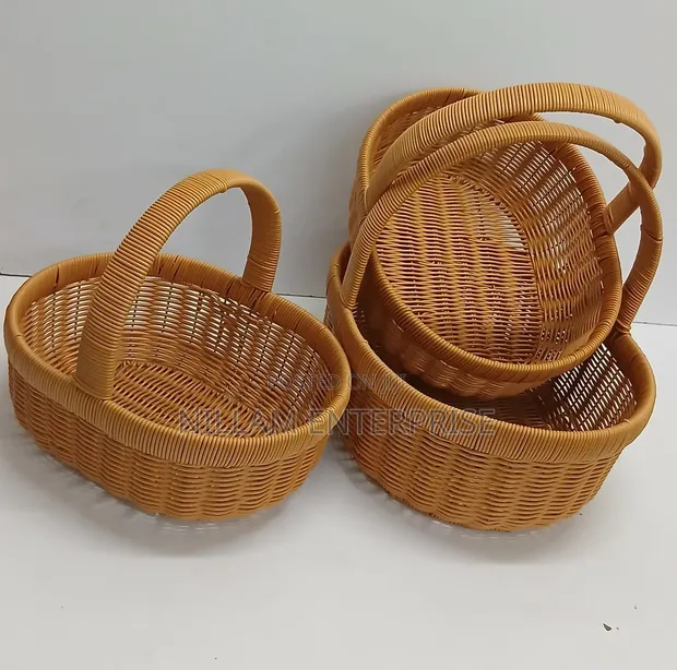 3-in-1 Multifunctional Rattan Storage Basket - 1
