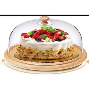 Serving Platter Board with Acrylic Dome Lid