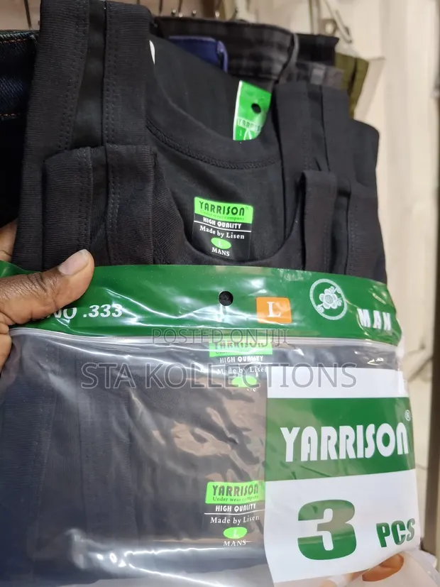 Pack of 3 Black Vests - 1