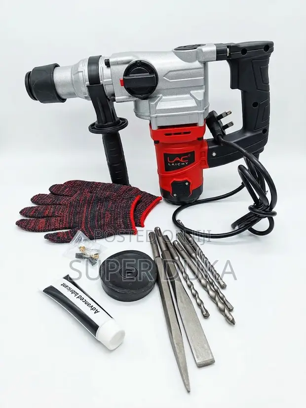 LAC 1900W Rotary Hammer Drill Concrete Breaker - 1
