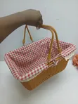 Kikapu cha Piknik na Ununuzi - Rattan - 3