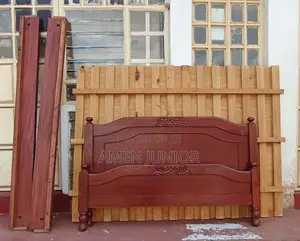 Mahogany Finished Panel Bed (Queen)